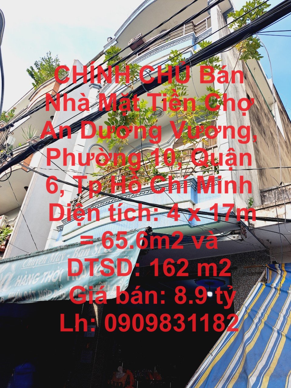 CHÍNH CHỦ Bán Nhà Mặt Tiền Chợ An Dương Vương, Phường 10, Quận 6, Tp Hồ Chí Minh - Ảnh chính